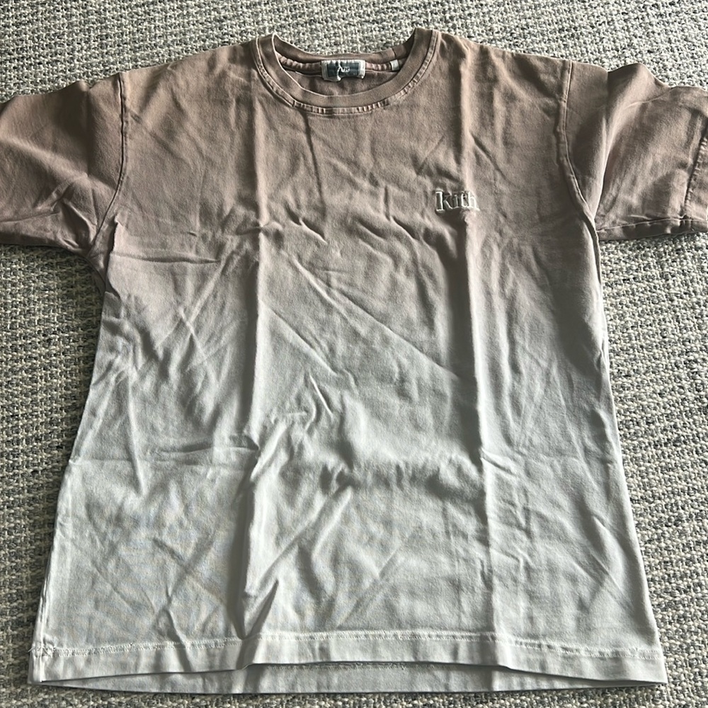 Kith Dip Dye Tee Cinder Size XS Like New bought from kith